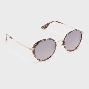 KREWECalliope Patterned Acetate & Titanium Sunglasses
